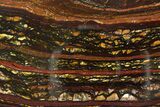 Polished Tiger Iron Stromatolite Slab - Billion Years #351889-1